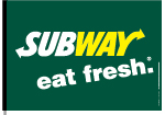 Green Subway Logo Flag