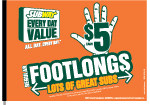 $5 Footlong