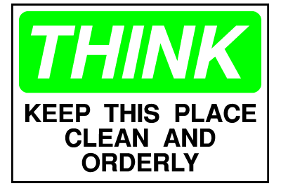 Info Signs - Keep This Place Clean