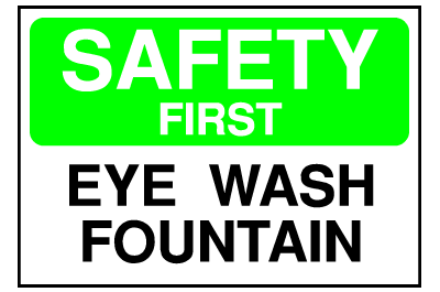 Info Signs - Eye Wash Fountain