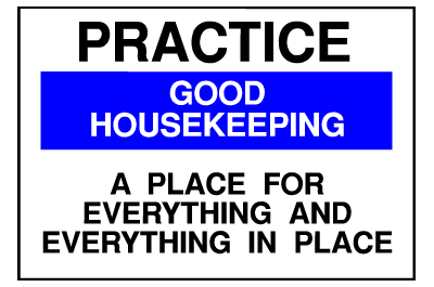 Info Signs - Housekeeping