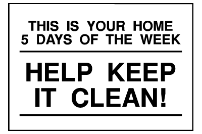 Info Signs - Help Keep Clean