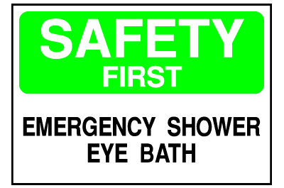 Info Signs - Eye Bath