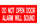 Info Signs - Alarm Will Sound