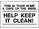 Info Signs - Help Keep Clean