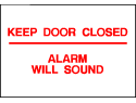 Info Signs - Keep Door Closed