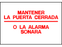 Info Signs - Keep Door Closed (Spanish)