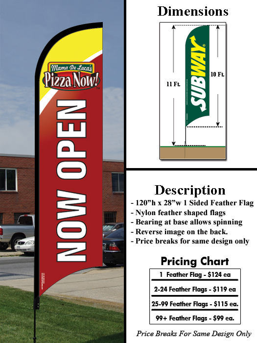 Mama DeLuca's Feather Flag