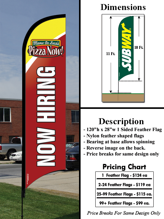 Mama DeLuca's Feather Flag