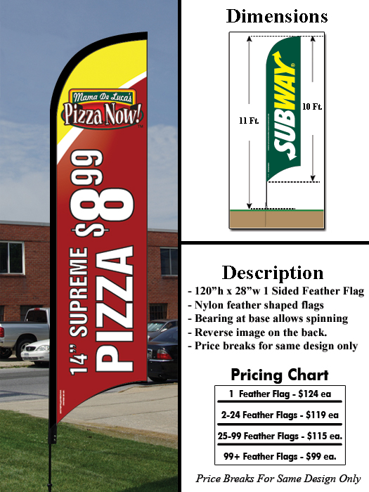 Mama DeLuca's Feather Flag