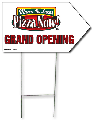 Arrow Picket Sign - Open Late