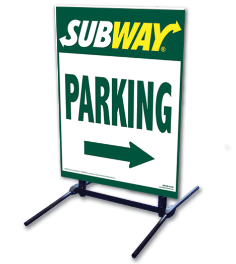 Outdoor Self Standing Sign - Parking