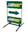 Outdoor Self Standing Sign - Subway Logo