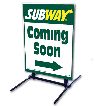 Outdoor Self Standing Sign - Coming Soon