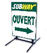 Outdoor Self Standing Sign - Ouvert