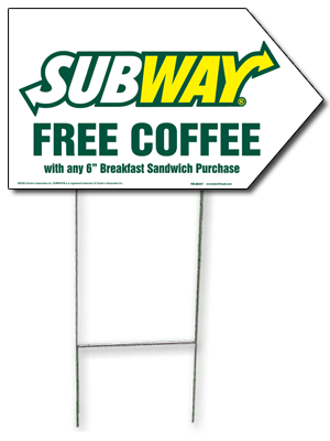 Arrow Picket Sign