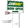 Now Open Picket Sign