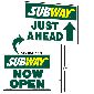 Now Open Picket Sign