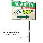 Now Open Full Color Picket Sign