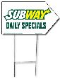 Arrow Picket Sign