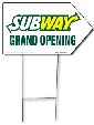 Arrow Picket Sign - Grand Opening