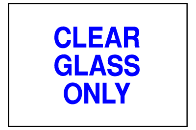 Environmental Signs - Glass - Clear