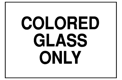 Environmental Signs - Glass - Colored