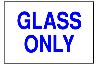 Environmental Signs - Glass Only