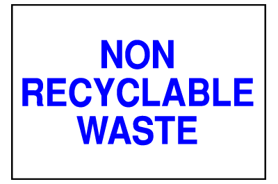 Environmental Signs - Non-Recyclable 1
