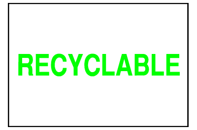 Environmental Signs - Recyclable 1