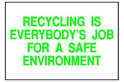 Environmental Signs - Recyclable! 01