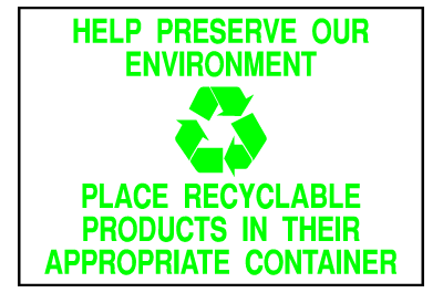 Environmental Signs - Recyclable! 06