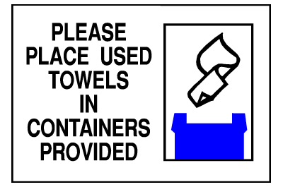 Environmental Signs - Used Towels