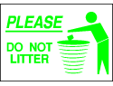 Environmental Signs - Don't Litter