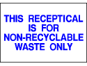 Environmental Signs - Non-Recyclable 2