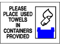Environmental Signs - Used Towels