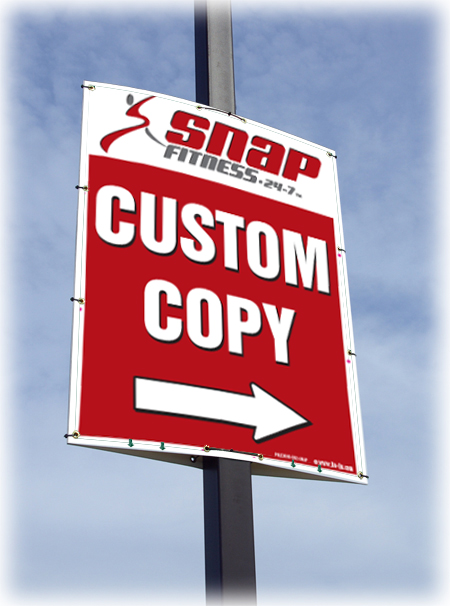 Snap Fitness Pole Sign