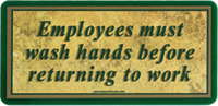 Employees Must Wash Their Hands