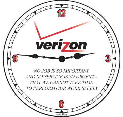 Verizon Clock - No Job