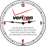 Verizon Clock - No Job