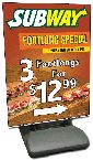 34VSS-035 - 3 Footlongs for $11.99