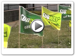 12" x 18" Horizontal Subway Field Flag