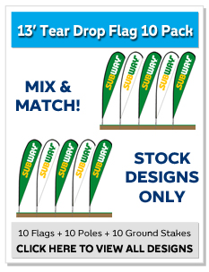 13ft. Tear Drop Flag 10-Pack