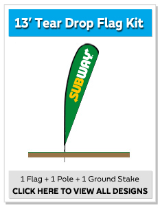 13ft. Tear Drop Flag Kit