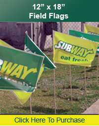 12" x 18" Horizontal Field Flag