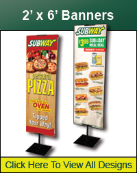 2' x 6' Vertical Banner