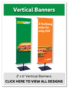 2' x 6' Vertical Banners