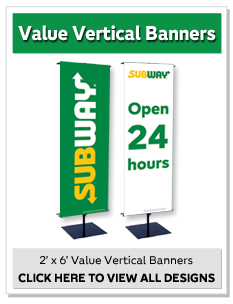 2' x 6' Value Vertical Banners