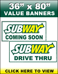 36" x 80" Value Banner