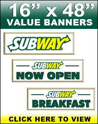 16" x 48" Value Banner